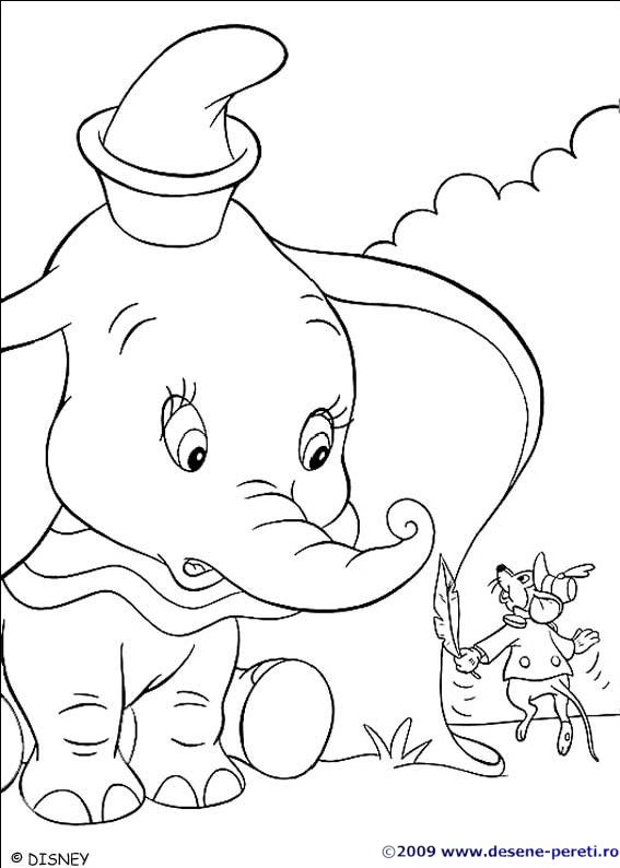 dumbo desene colorat